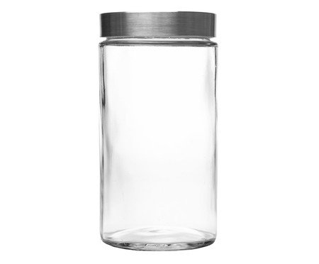 Pote com Visor na Tampa Basic Escovado - 1,8L | Westwing