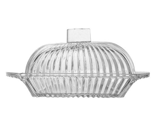 Manteigueira em Cristal Renaissance, transparent | WestwingNow