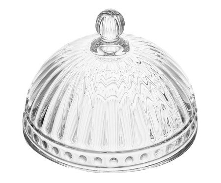 Prato para Doce em Cristal com Tampa Empire | Westwing