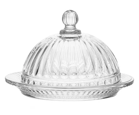 Prato para Doce em Cristal com Tampa Empire | Westwing