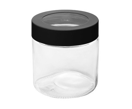 Pote com Visor na Tampa Basic Preto - 880ml | Westwing