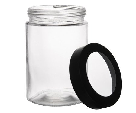 Pote com Visor na Tampa Basic Preto - 1,290L | Westwing