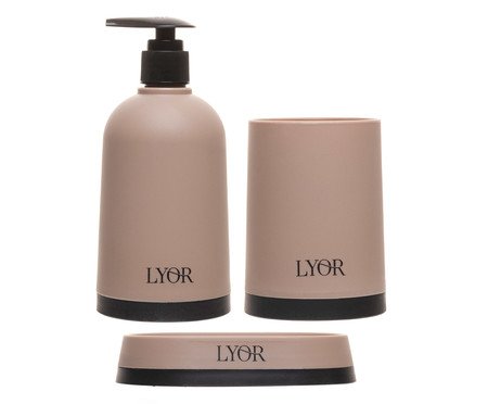 Jogo para Banheiro Erlian Bege | Westwing