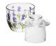 Manteigueira Francesa em Cristal Lavanda Hand Painting, transparent | WestwingNow
