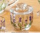 Manteigueira Francesa em Cristal Lavanda Hand Painting, transparent | WestwingNow