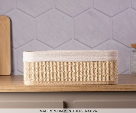 Jogo de Cestas Retangular com Forro Cozy | Westwing