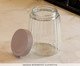 Pote com Tampa Taupe - 790ml, transparent | WestwingNow