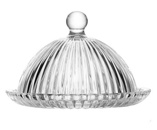 Prato para Doce com Tampa em Cristal Listras Renaissance, transparent | WestwingNow