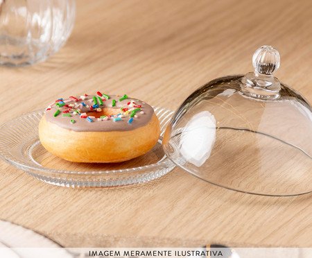 Prato para Doce em Cristal com Tampa Renaissance | Westwing