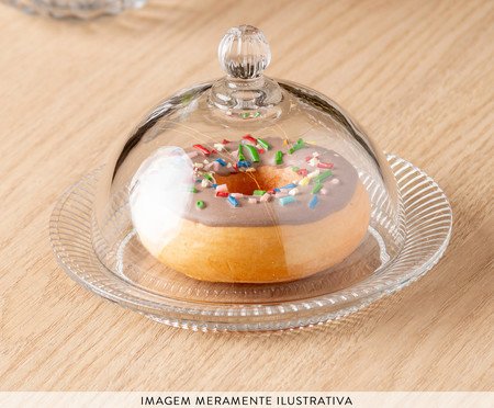 Prato para Doce em Cristal com Tampa Renaissance | Westwing