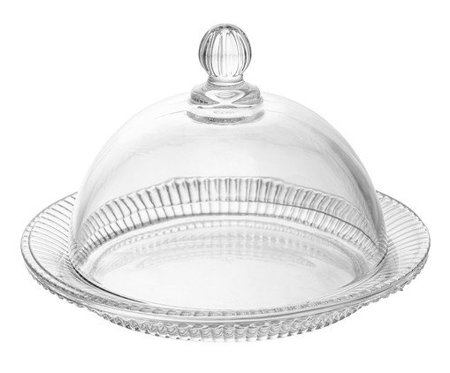 Prato para Doce em Cristal com Tampa Renaissance, transparent | WestwingNow