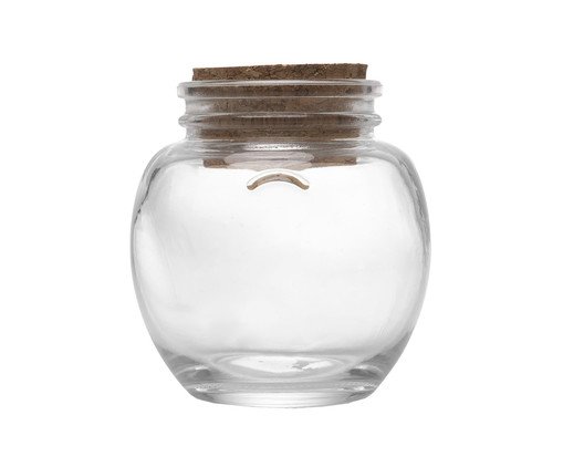 Pote com Tampa em Cortiça Basic, transparent | WestwingNow