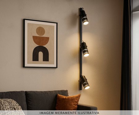 Luminária Trilho de Parede Clod Vert Preto | Westwing