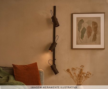 Luminária Trilho de Parede Clod Vert Marrom Coten | Westwing