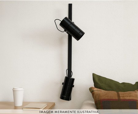 Luminária Trilho de Parede Clod Vert Preto | Westwing