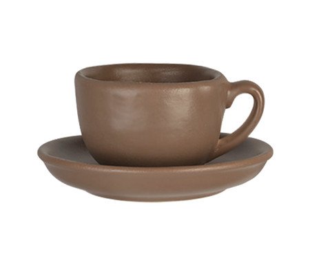 Xícara de Chá Romanha Copparo Marrom Terra | Westwing