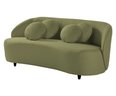 Sofá Apolo em Linhão Verde Musgo | Westwing