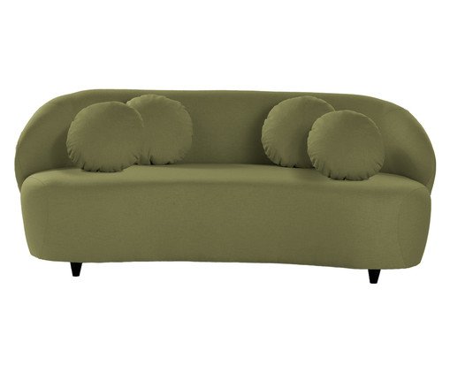 Sofá Apolo em Linhão Verde Musgo, multicolor | WestwingNow