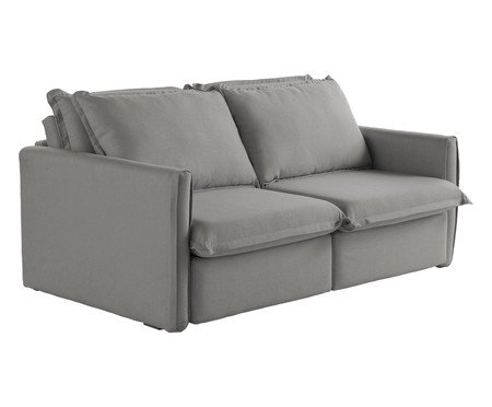 Sofá Eros em Linhão Cinza | Westwing