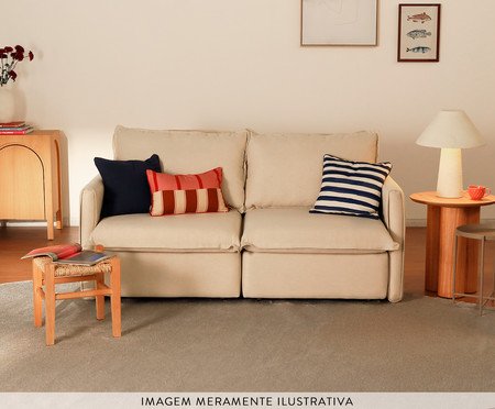 Sofá Eros em Linhão Cinza | Westwing