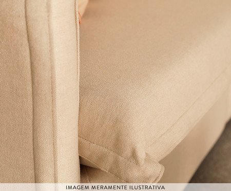 Sofá Eros em Linhão Off-White | Westwing