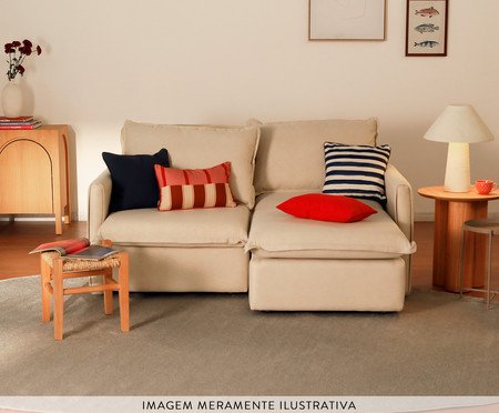 Sofá Eros em Linhão Off-White | Westwing