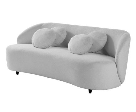 Sofá Apolo em Boucle Cinza | Westwing