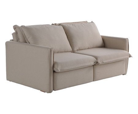 Sofá Eros em Linhão Bege | Westwing