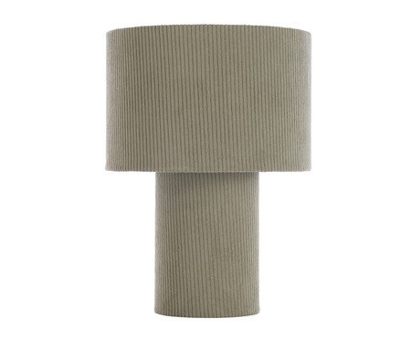 Luminária de Mesa em Veludo Cordy Verde Oliva | Westwing