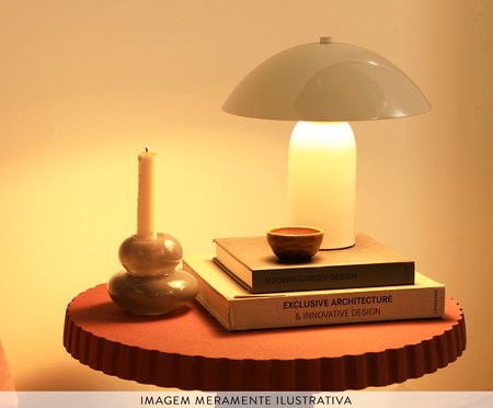 Luminária de Mesa Dome Branca | Westwing