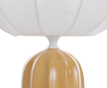 Luminária de Mesa Lúmen Branca e Amarela | Westwing