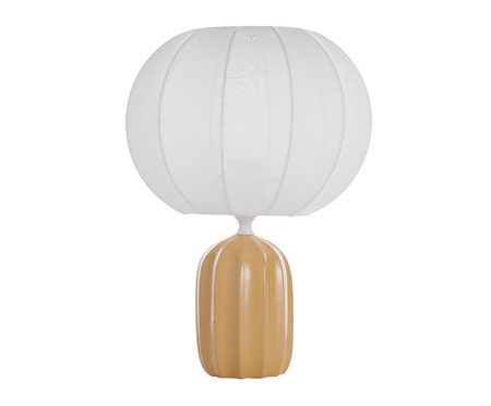 Luminária de Mesa Lúmen Branca e Amarela | Westwing