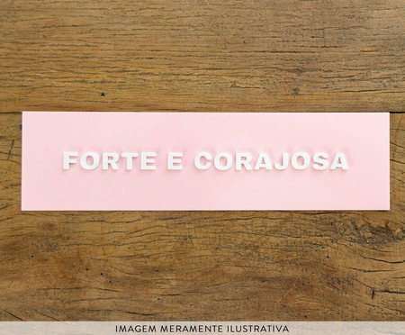 Placa Decorativa em Acrílico 