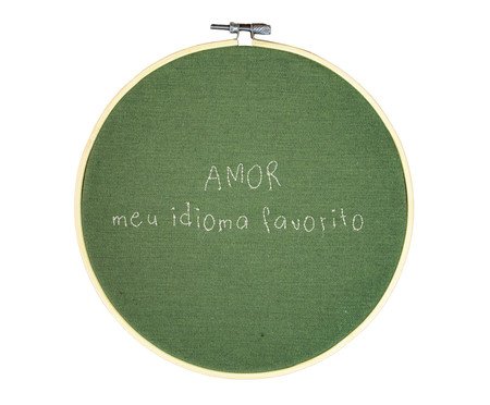 Bastidor Bordado Amor meu Idioma Favorito | Westwing