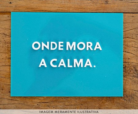 Placa Decorativa em Acrílico 