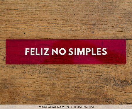 Placa Decorativa em Acrílico 