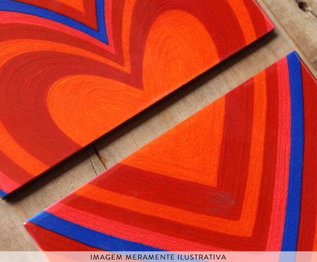 Jogo de Azulejos Decorativo Coração Que Vibra | Westwing