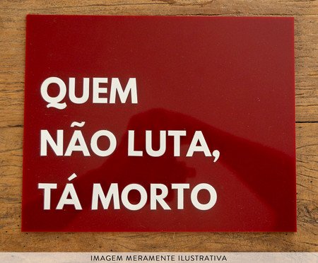 Placa Decorativa em Acrílico 