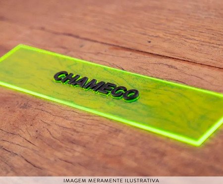 Placa Decorativa em Acrílico 