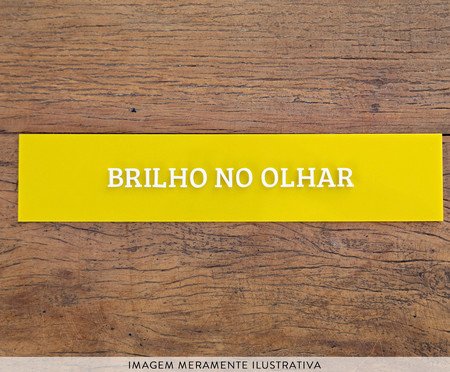 Placa Decorativa em Acrílico 