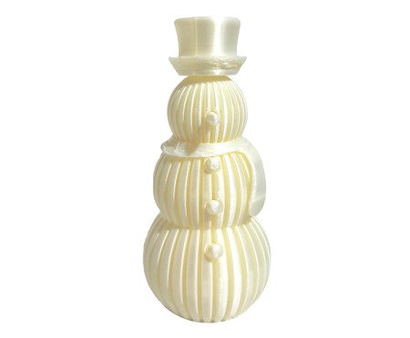 Adorno Decorativo Boneco de Neve Branco Perolado | Westwing