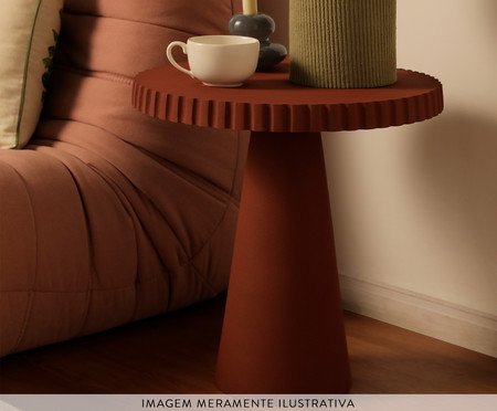 Mesa Lateral de Metal Rhea Terracota | Westwing