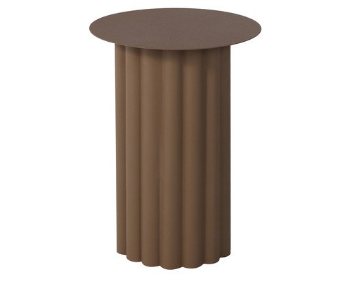 Mesa Lateral de Metal Syra Marrom, white,multicolor | WestwingNow