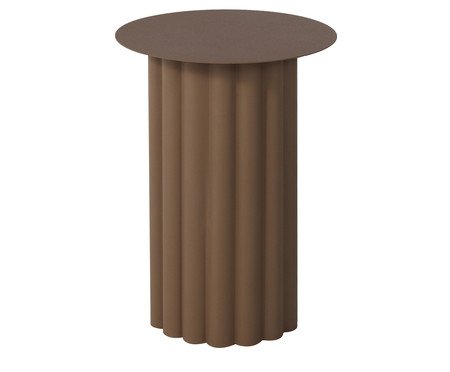 Mesa Lateral de Metal Syra Marrom | Westwing