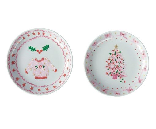 Jogo de Pratos Decorativo Doce Natal, multicolor | WestwingNow