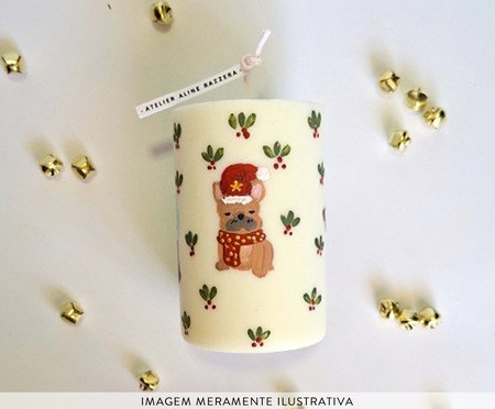 Vela Pilar Buldogue Natalino | Westwing