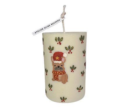 Vela Pilar Buldogue Natalino | Westwing