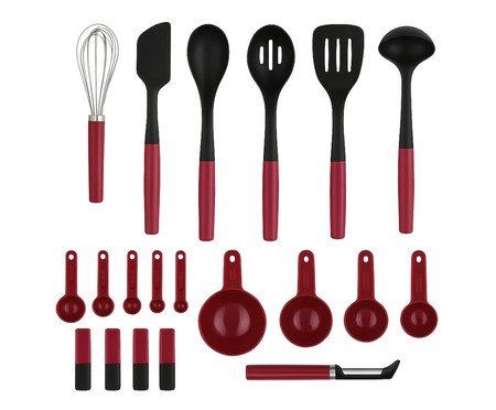 Jogo de Utensílios para Cozinha Kitchenaid Vermelho | Westwing