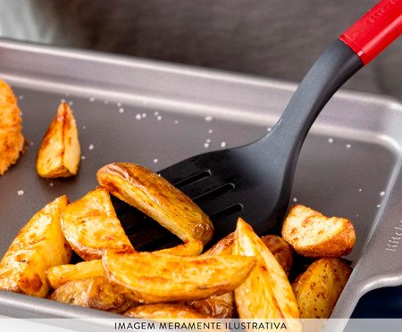 Espátula Perfurada em Nylon Kitchenaid Vermelha | Westwing