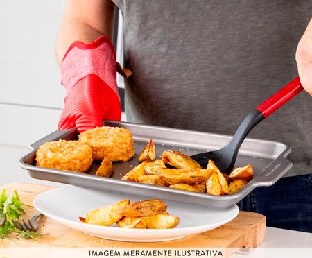 Espátula Perfurada em Nylon Kitchenaid Vermelha | Westwing